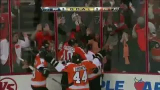 Danny Briere Backhanded Goal (4/22/11) [HD]