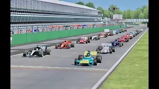 All F1 Cars 2018 vs All F1 Cars 1971 - Monza