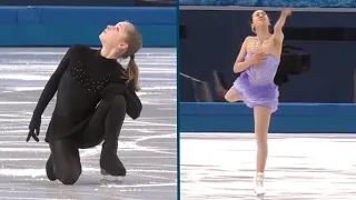 Yulia Lipnitskaya & Mao Asada | 2014 Olympics SP Dress Rehearsal
