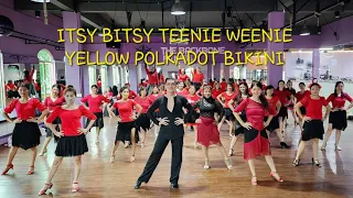 ITSY BITSY TEENIE WEENIE YELLOW POLKADOT BIKINI || LINE DANCE || THE BACKBONE FITNESS || 2023