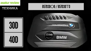 Двигатель BMW 30d B57d30O0 и 40d B57d30T0. Конструкция и особенности