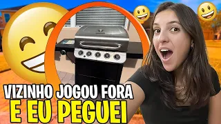 Encontrei Uma Churrasqueira Nova No Lixo Da Vizinhança E Levei Pra Casa!!!!!