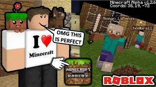 Someone actually imported Minecraft into Roblox?