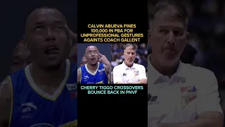 Calvin Abueva Pinamulta nang Philippine Basketball Association PBA for Unprofessional Gestures #fyp