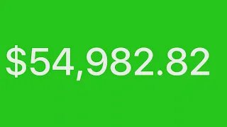 Money Counting Greenscreen 1-100,000 4K @45FPS