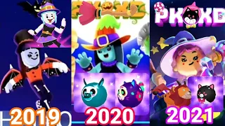 هالوين PKXD 2019 VS 2020 VS 2021 🎉 ¶ evolution Halloween PKXD 👻🍬 2019 VS 2020 VS 2021