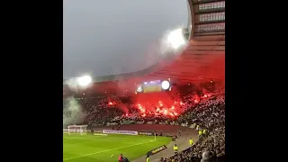 Stunning pre-match Celtic Pyro and TIFO display