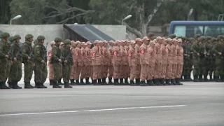 Russian Soldiers in Syria Rehearse for 2016 Victory Parade