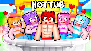 One Boy TRAPPED in GIRLS ONLY HOT TUB