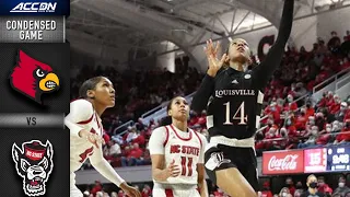 Louisville vs. NC State Condensed Game | 2021-22 ACC Women’s Basketball