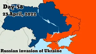 Russian invasion of Ukraine mapping Day-58 || 23 April 2022