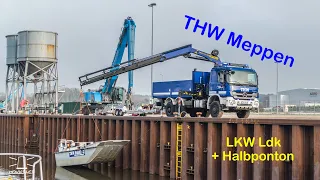 THW Meppen LKW Ldk Fachgruppe Wassergefahren + Halbponton