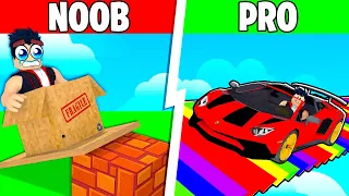 VOITURE NOOB vs VOITURE PRO sur la RAMPE LONG JUMP de Roblox !