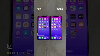 LCD vs OLED Display 🔥 #iphone11  #iphone12