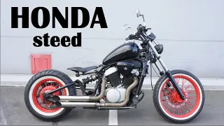 Обзор HONDA Steed 400 | Как я чуть не намотался на колесо.