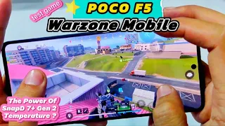 Unboxing in 2024 Poco F5 Test Game COD Warzone Mobile | Temperature | Handcam