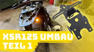 XSR 125 UMBAU ⚒️⚙️ – Kurzer Kennzeichenhalter & LED Blinker // MotoVlog // TEIL 1