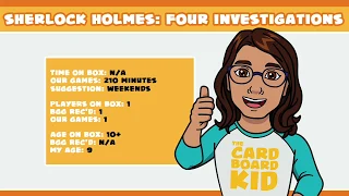 The Cardboard Kid - 080: Graphic Novel Adventures: Sherlock Holmes - Four Investigations