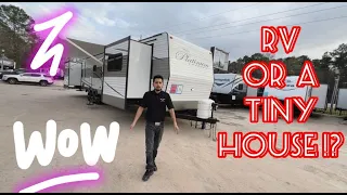 4 Slide-out 3 Bedroom 2021 MONTE CARLO PLATINUM EDITION Park Model! Is this an RV or a Tiny Home!?