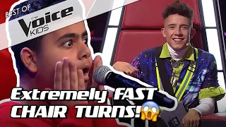 TOP 10 | QUICKEST COACH TURNS in The Voice Kids! 😱