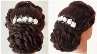 wedding hairstyle| engagement/Party functions hairstyle|aruna's hairstyle