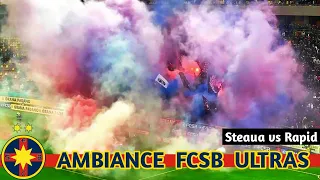 FCSB Ultras Pyro and Firecrackers in Bucharest Derby || FCSB vs Rapid Bucharest (15.12.2021)