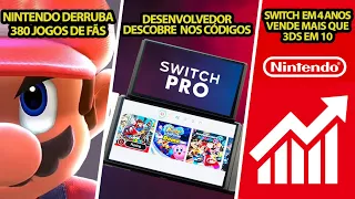 Nintendo derruba 380 jogos feitos por fãs ❘ Dev encontra info de novo Switch nos códigos e mais