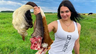 🐄Тушеные ГОВЯЖЬИ ХВОСТЫ! Как вкусно приготовить ХВОСТ БЫКА? Я в шоке от вкуса!