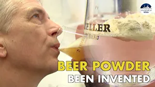 Fancy an instant beer? POWDERED beer is created with same taste but easier to transport
