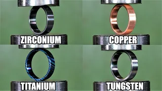 How Strong Is Tungsten Ring? Hydraulic Press Test!