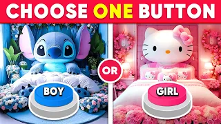 Choose One Button! BOY or GIRL Edition 💙🎀 Quiz Kingdom