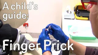 A child's guide to hospital: Finger Prick Blood Test