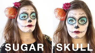 SIMPLE HALLOWEEN SUGAR SKULL // DAY OF THE DEAD MAKEUP TUTORIAL | LeChelle Taylor