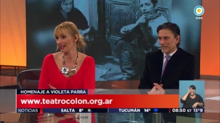 Homenaje a Violeta Parra en el Teatro Colón | #TVPúblicaNoticias