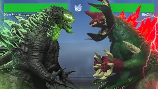 NEW Godzilla Form vs Biozilla with healthbars - (Roblox Project Kaiju)