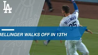 Cody Bellinger hits a walk-off single in the 13th