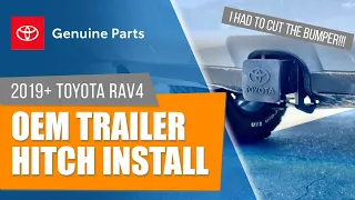 2019-2021 RAV4 OEM Trailer Hitch Install DIY