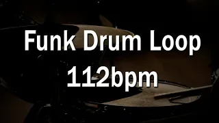 Funk Drum Loop for practice - 112bpm