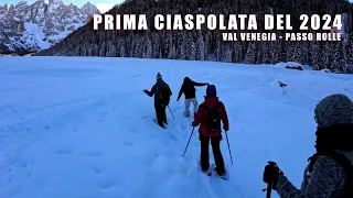 Ciaspolata sulla neve in Val Venegia, Passo Rolle | Insta360 ACE PRO