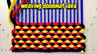 weaving doormat tutorial , paydan banane ka tarika, doormat making at home macrame knots