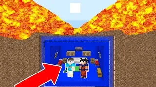 DESAFIO DA BASE DE ÁGUA VS TSUNAMI DE LAVA NO MINECRAFT!