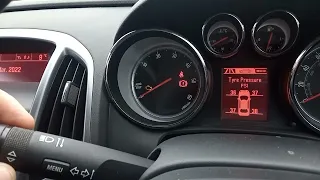 2015 Vauxhall Astra J hidden menu