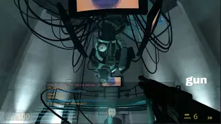 Shooting glados in portal