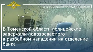 Ирина Волк: В Тюменской области задержан подозреваемый в разбойном нападении на отделение банка