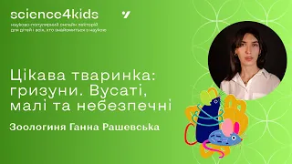 Цікава тваринка: гризуни. Вусаті, малі та небезпечні. Зоологиня Ганна Рашевська