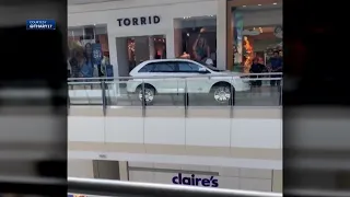 SUV enters Mass. mall, drives along second floor
