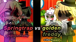 |✨Springtrap|vs|golden Freddy✨| Singing battle|✨Fnaf gacha✨|#fnaf#fnafgachalife