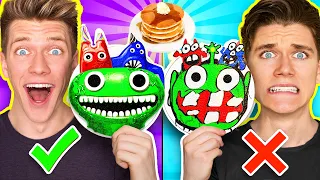 Minecraft NOOB vs PRO: Pancake Art Challenge! How To Make Garten Of BanBan vs Roblox Rainbow Friends