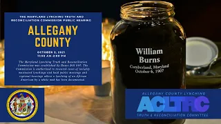 Allegany County Hearing - October 2, 2021