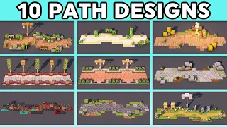 10 Must Know Minecraft Path Designs! (Tutorial)